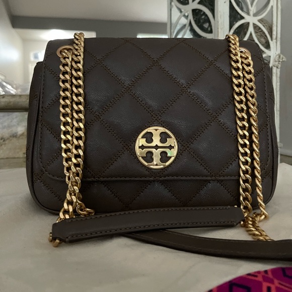 New Tory Burch willa quilted shoulder bag / crossbody medium - Picture 7 of 8